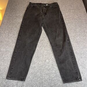 Vintage Levis 550 Jeans Orange Tab Mens 38x34 Black Relaxed Fit 1995 Tapered Leg